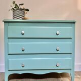 Green wood Provence chest of drawers