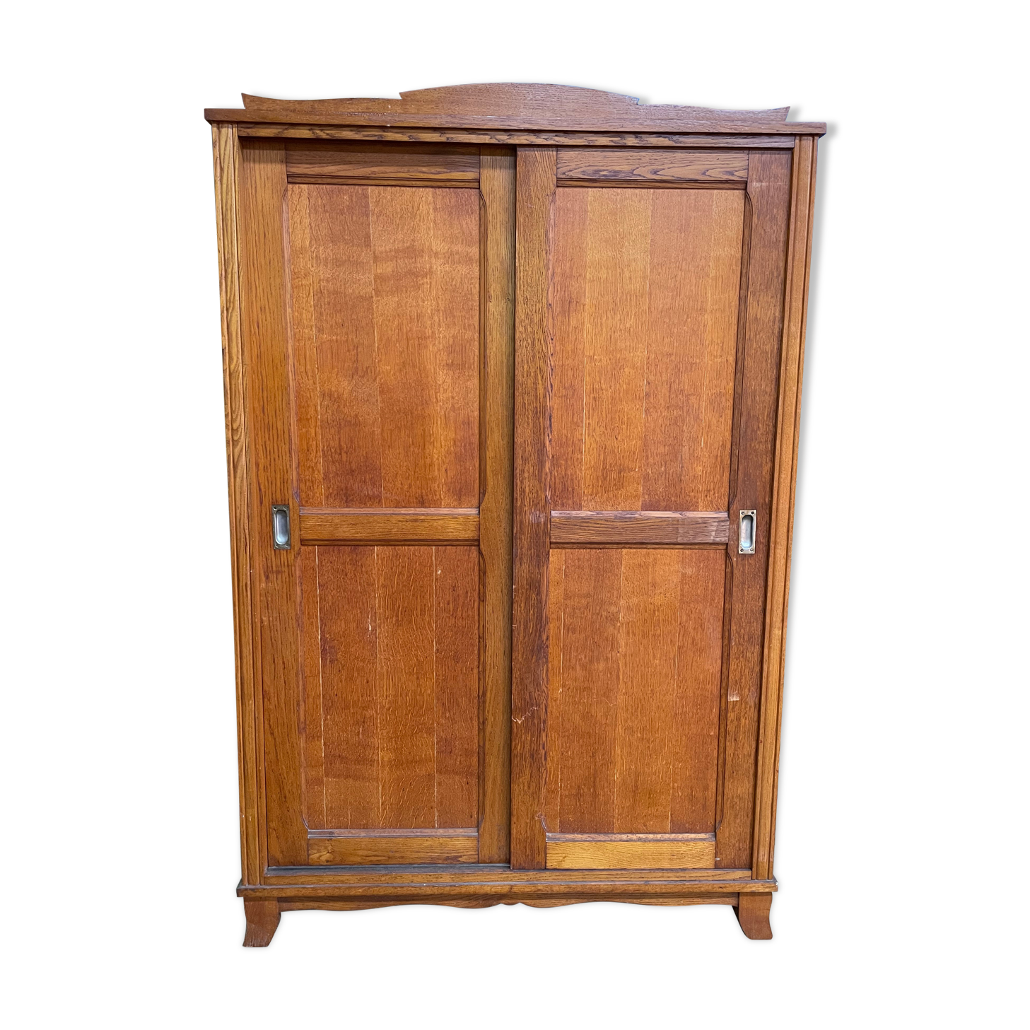 Wardrobe in solid oak Art Deco period