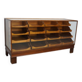 Antique English Beech Shop Counter, circa 1920-1930