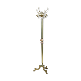 Neoclassical brass & marble clothing stand, 1920's