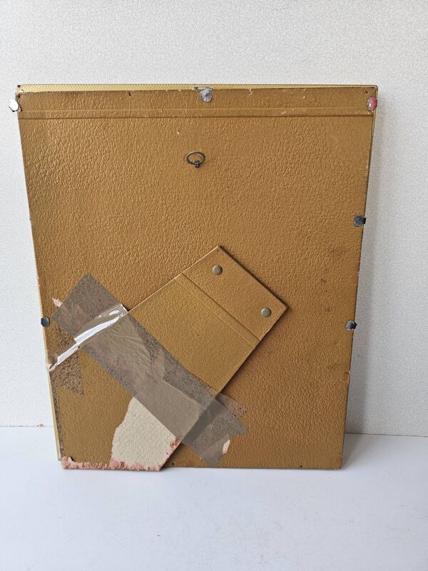 Tableau Pastel de Notre Dame de la garde Marseille Signé JM