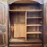 Armoire Dauphinoise ép Louis XV en noyer, Vaisselier rangement H:2.20m