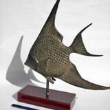 Brass fish on base 1970