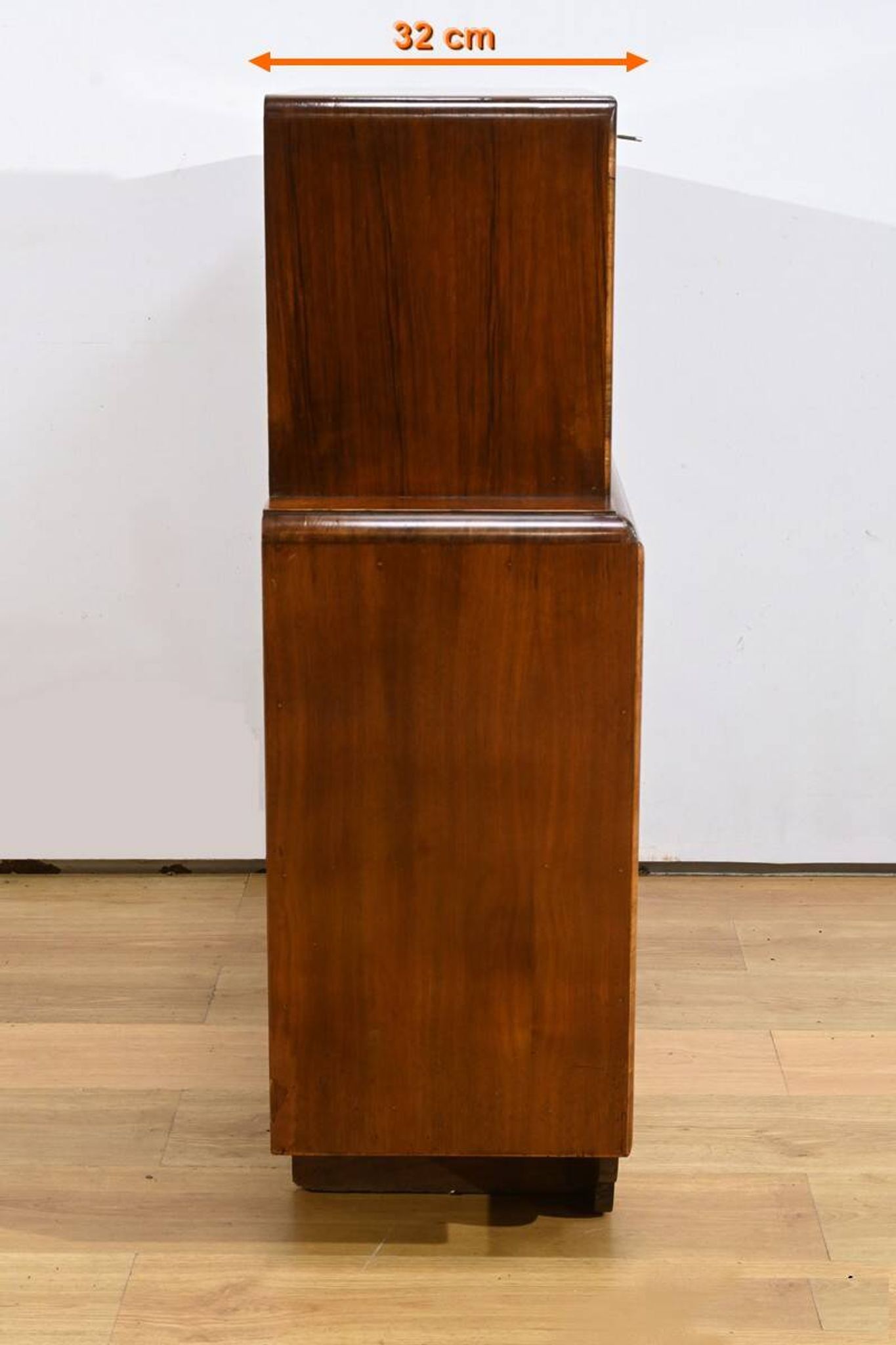 Meuble Vitré Rurka en Ronce de Noyer, Art Déco – 1940