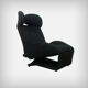 Italian Black Wink Lounge Chair With Mickey Mouse Ears by Toshiyuki Kita for Cassina, 1980s