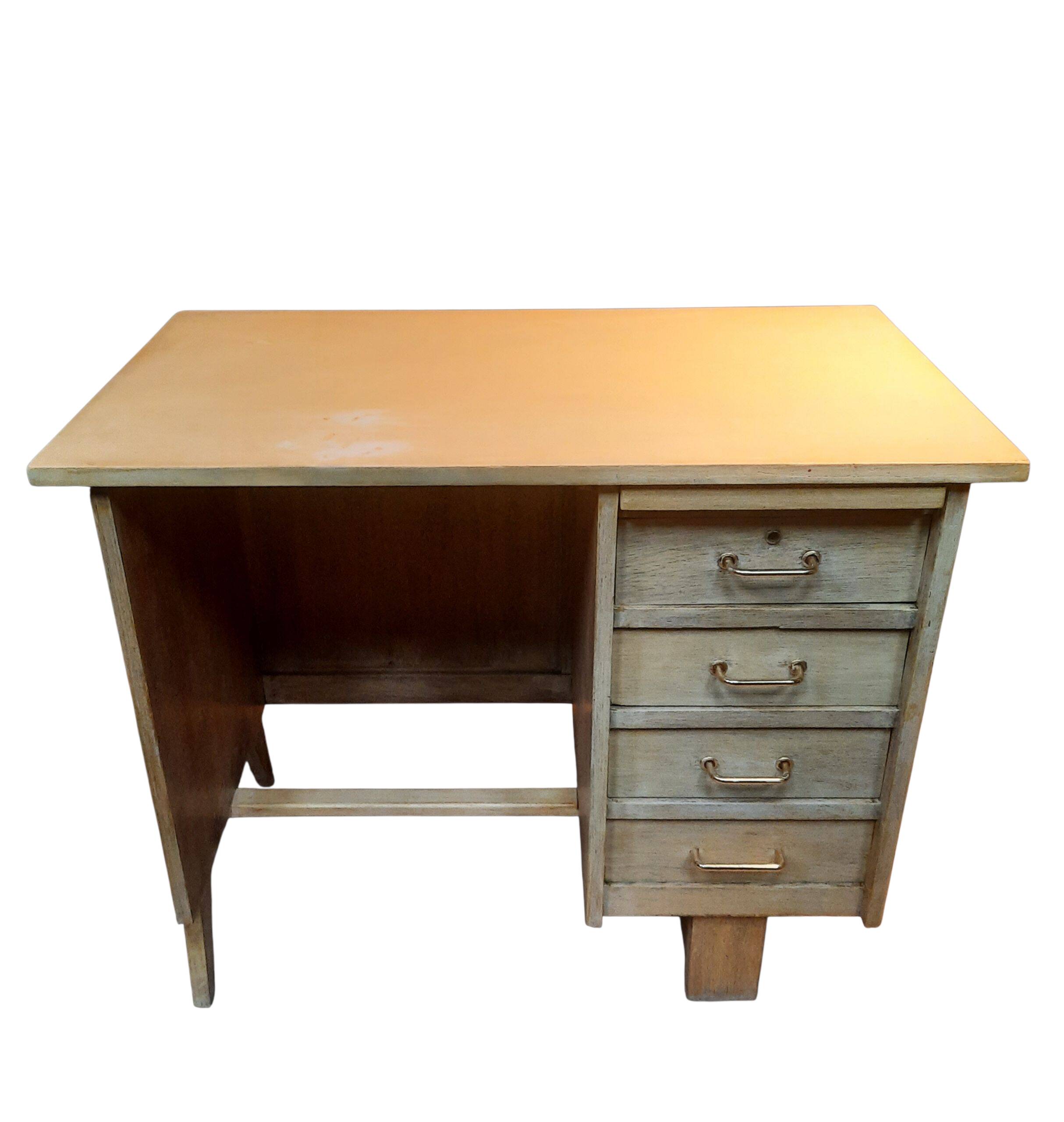 1950s single-pedestal desk
