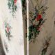 Vintage 6-panel wooden and fabric screen, 1950s-1960s.