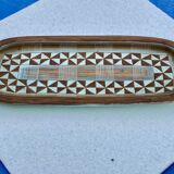 ceramic plate EPOQUE 1950 africanist decoration - signed GUILLOT - FRANCE