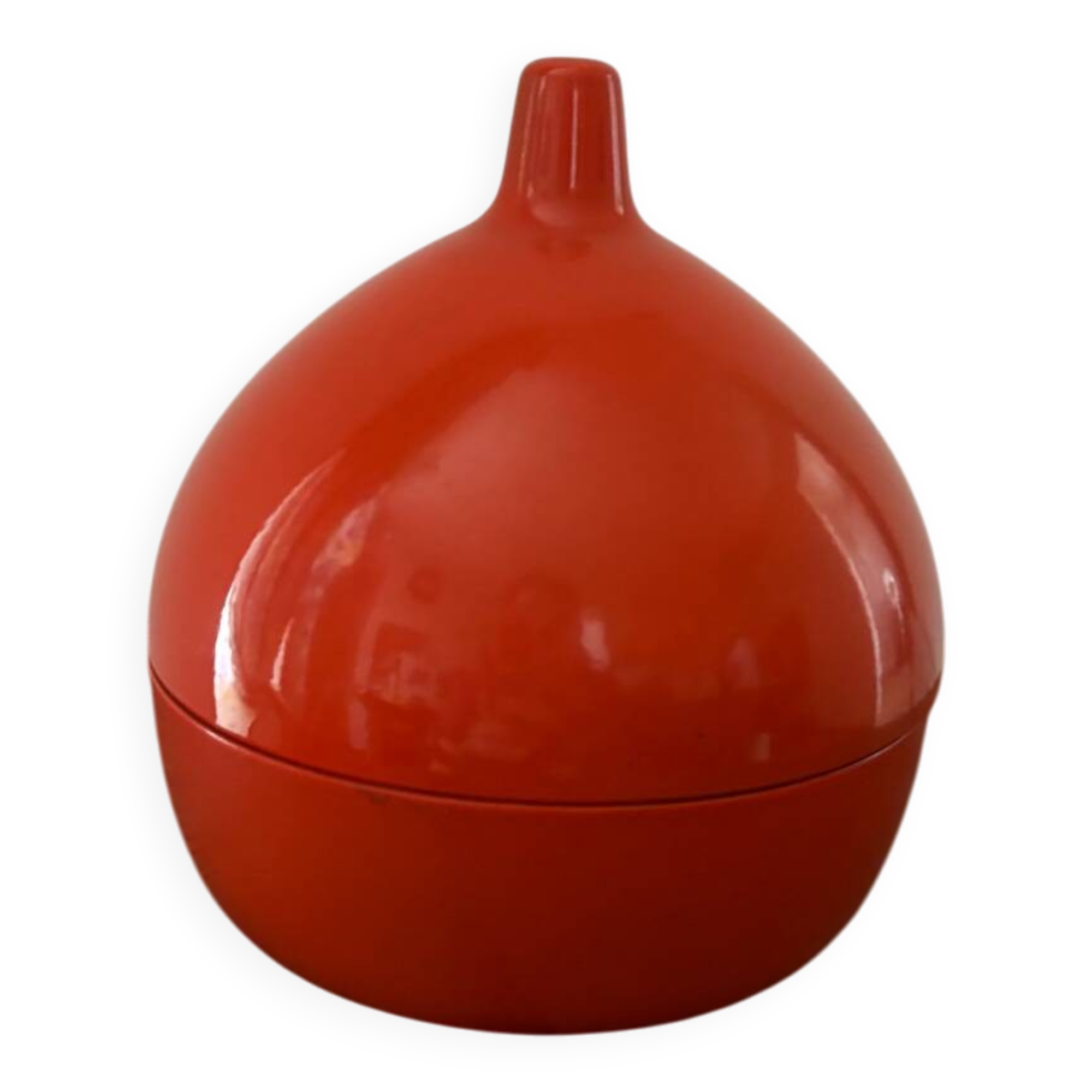 Vintage design 60s small round orange box