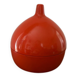 Vintage design 60s small round orange box