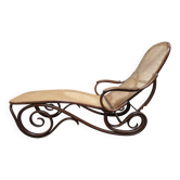 Chaise longue 1900 bois courbé