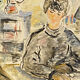 Portrait by Raya Safir Oil on cardboard