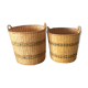 Wicker basket duo