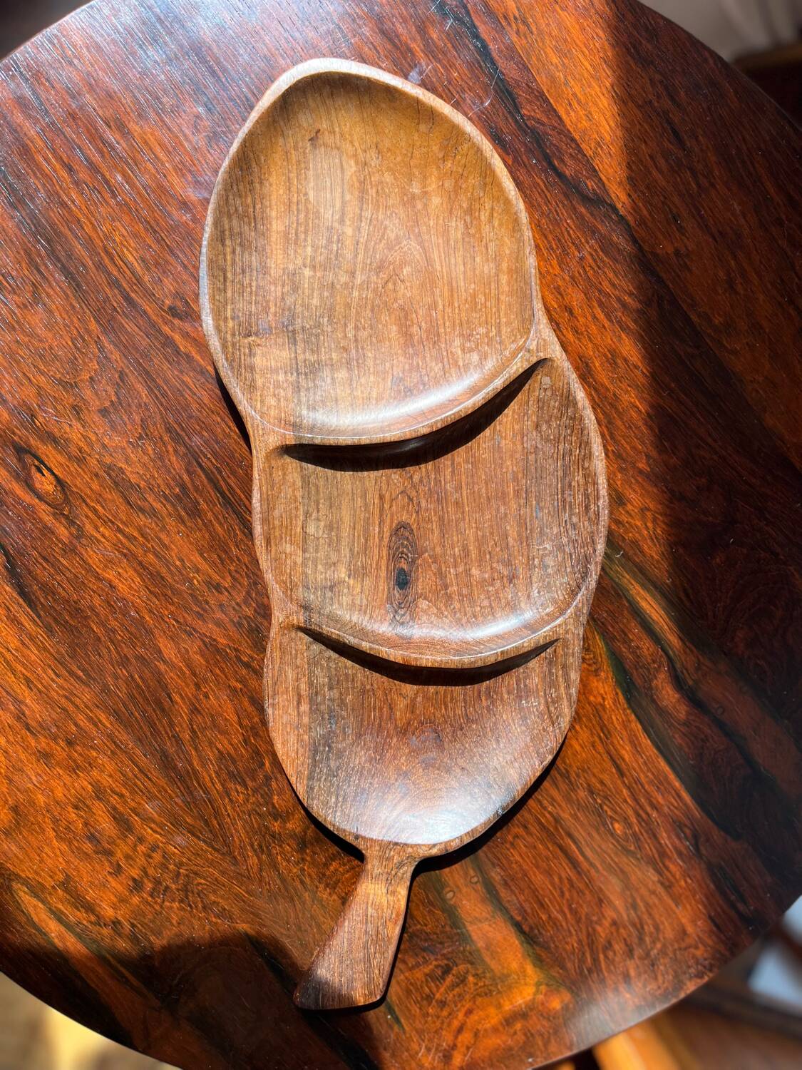 Jean Gillon. Brazil. Rosewood appetizer tray