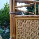 Bamboo screen and rattan 70s