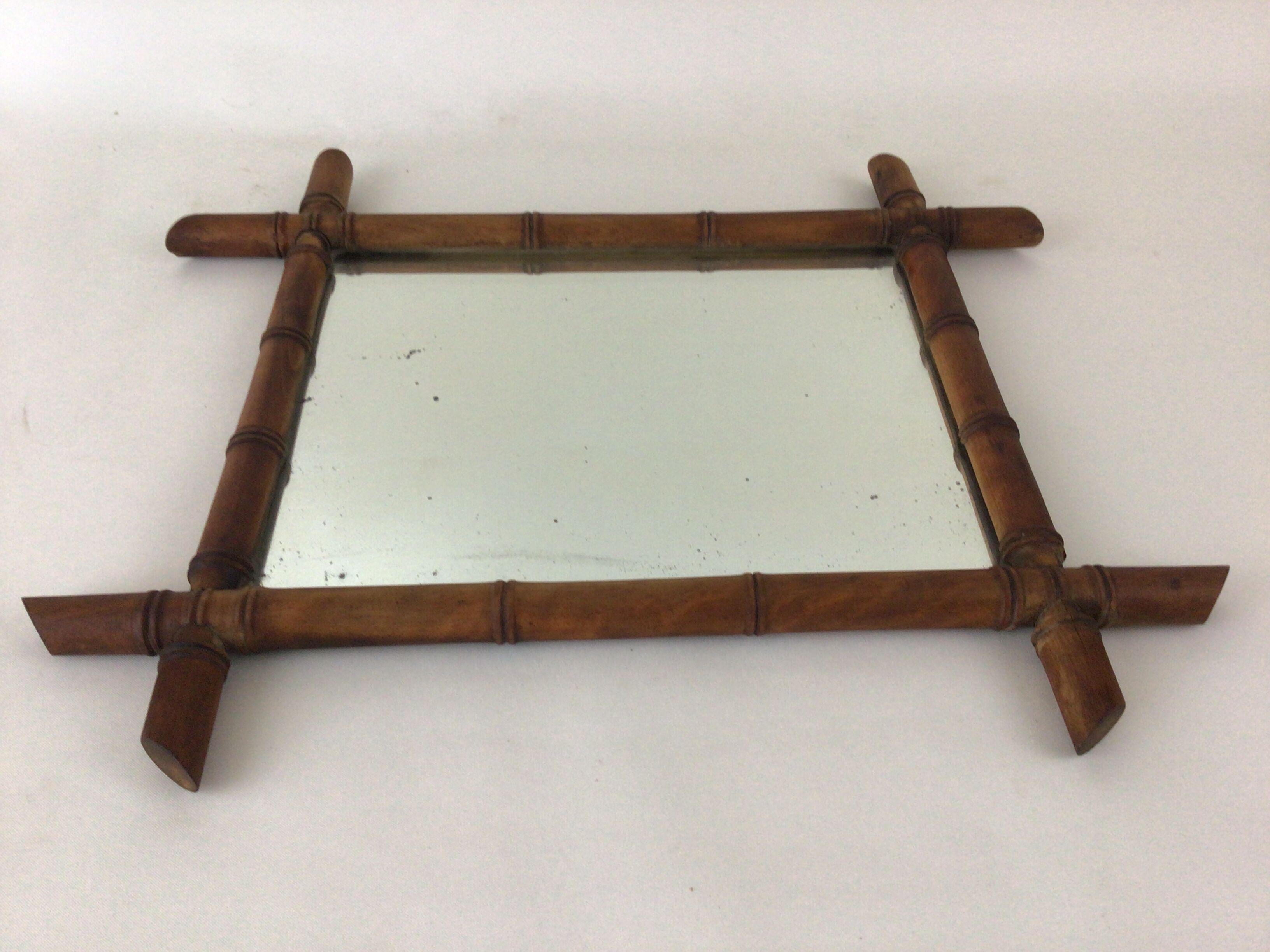 Bamboo mirror 1900, 38*45cm