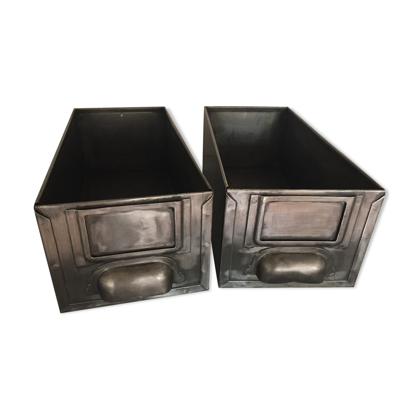 Pair of industrial drawers, workshop lockers
