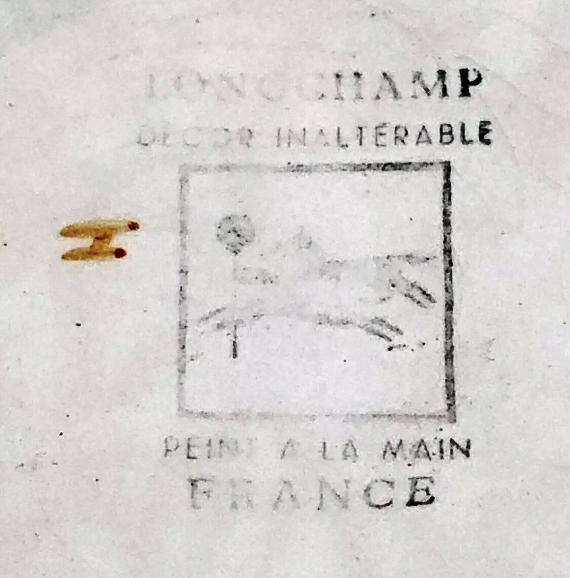 Ancienne soupière légumier Longchamp décor Moustiers Olerys 2