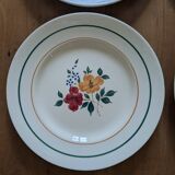 4 assiettes plates Mariette St Amand