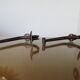 Pair of steel coatrack stamped years 30/40