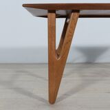 Table basse danoise en teck du milieu du siècle, années 1960