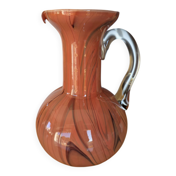 Pichet Vintage en Opaline de Florence Italie Années 60 70