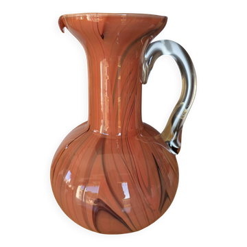 Vintage Opaline Pitcher from Florence, Italy, 1960s-1970s.