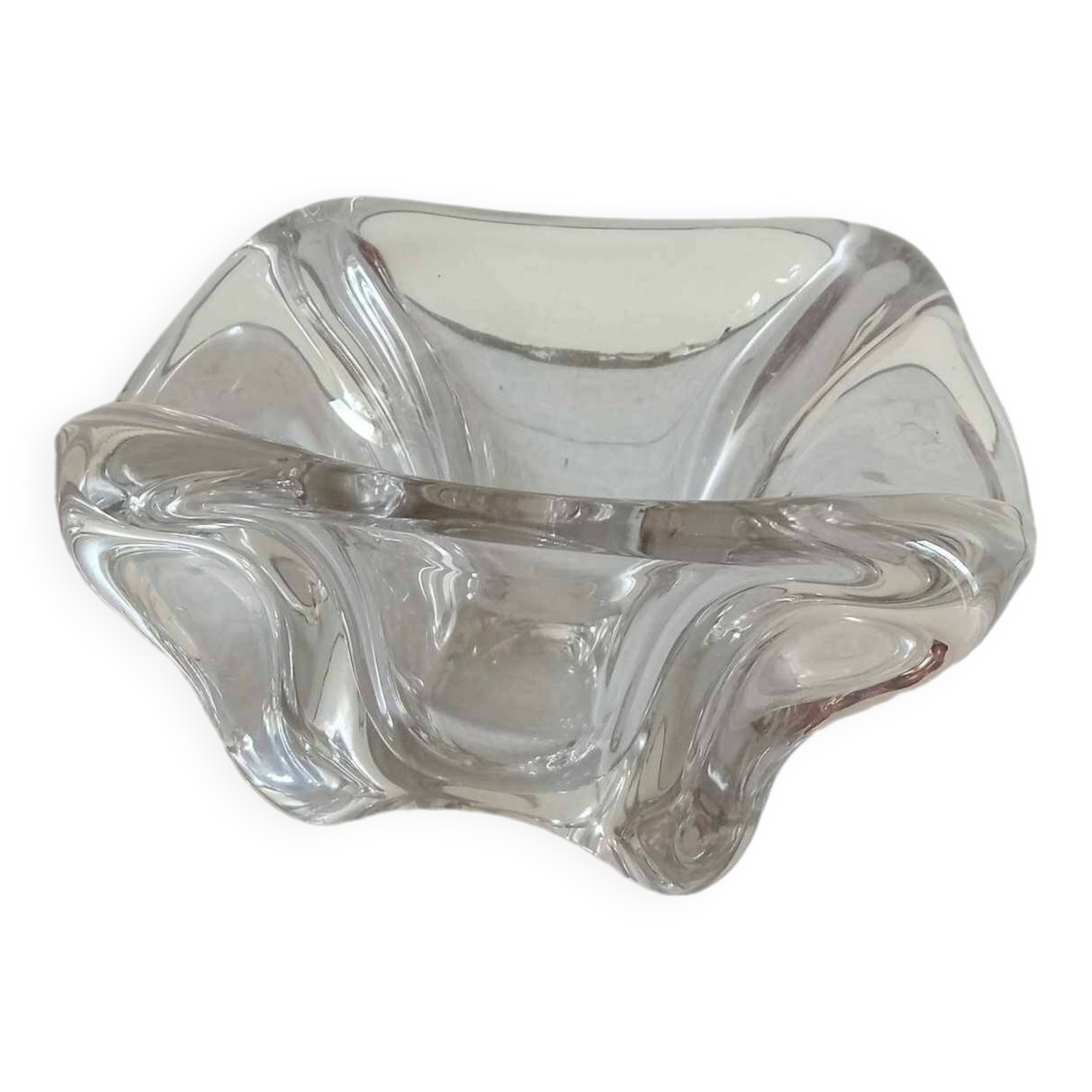 Large crystal cigar ashtray