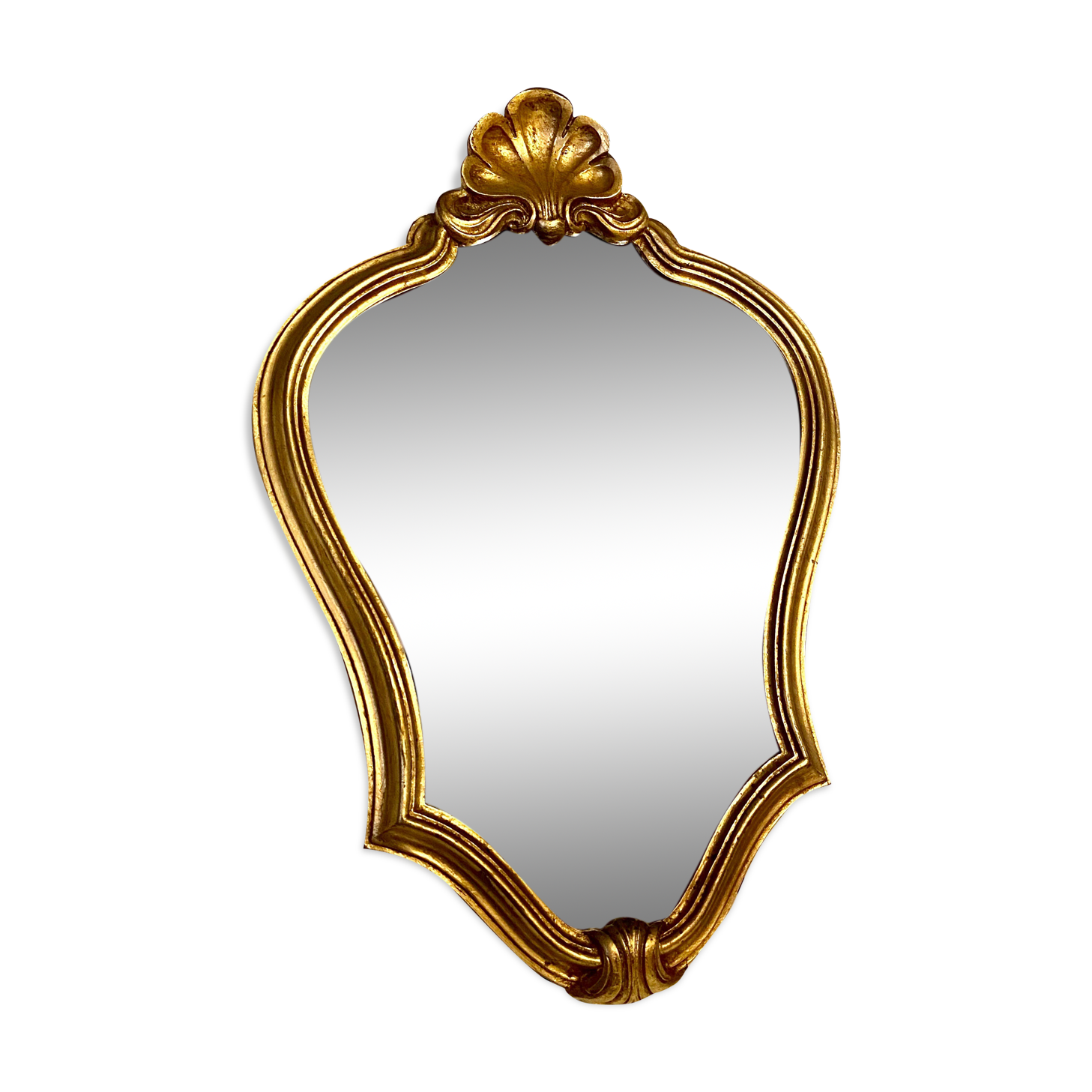 Gilded mirror rocaille louis XV style 30x45cm