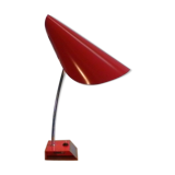 By Josef Hurka for Napako 1960 red desk lamp