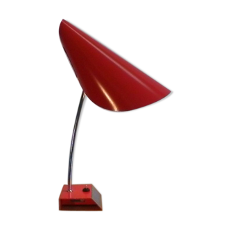 Lampe de bureau rouge par Josef Hurka pour Napako 1960