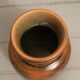 Jacques Blin vase black orange circa 1970 perfect condition vintage ceramic