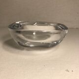 Former crystal art vannes france form round vintage crystal ashtray