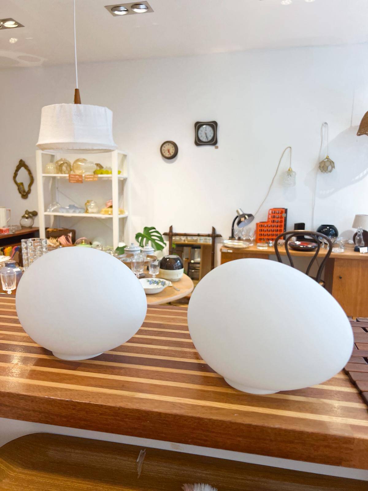 Vintage egg lamps