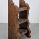 Vintage Dutch Brutalist Oak Wine Rack, 1950s