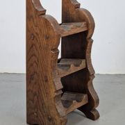 Vintage Dutch Brutalist Oak Wine Rack, 1950s