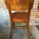 Lot de 3 chaises bistrot thonet bois courbé et skaï marron