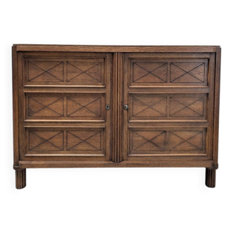 Buffet art déco en chêne
