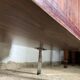 Storage cabinet 2 doors 2 shelves in veneer of rosewood vintage 1950