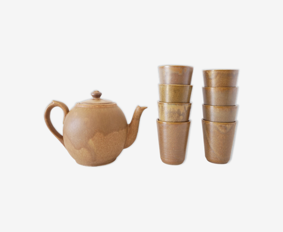 Service en grès carafe et verres