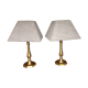 Paire lampes laiton