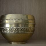 brass pot cover with frieze