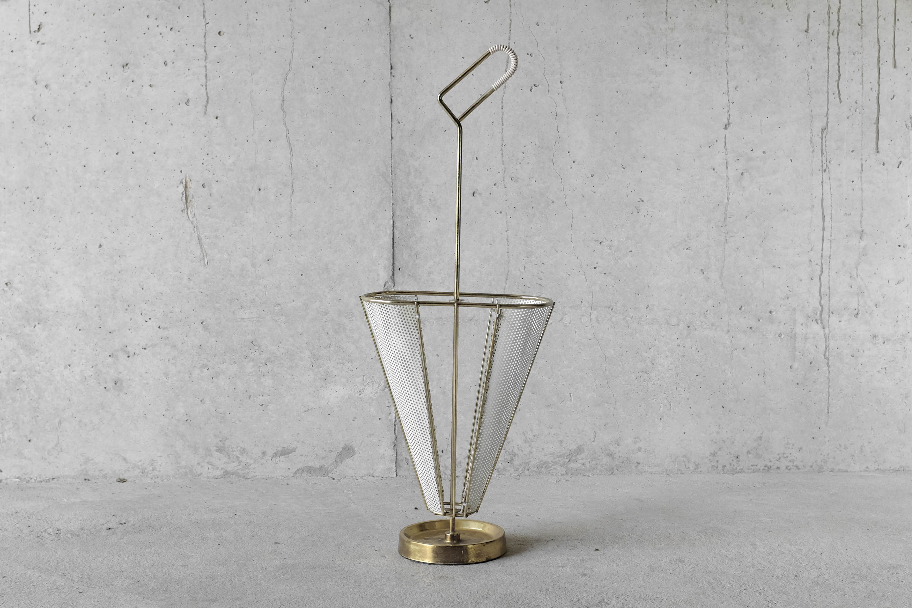 Umbrella door brass and rigitulle-years 50