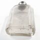 Art Deco hip flask, crystal, France, 1930s