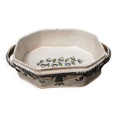 Cut-corner jardinière, in Rouen faience, 18th century