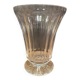 Vase on pedestal in cut crystal mid-twentieth century