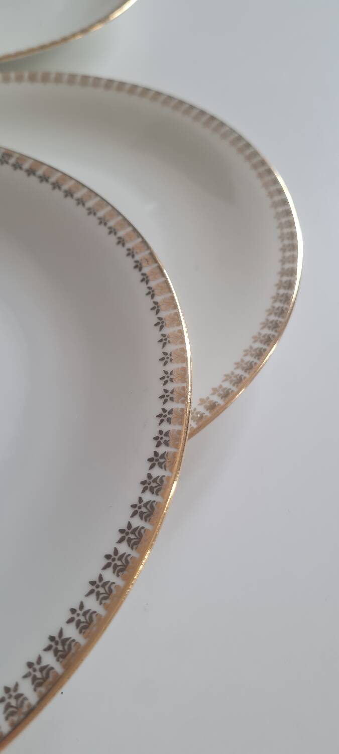 Set of 8 Limoges porcelain plates