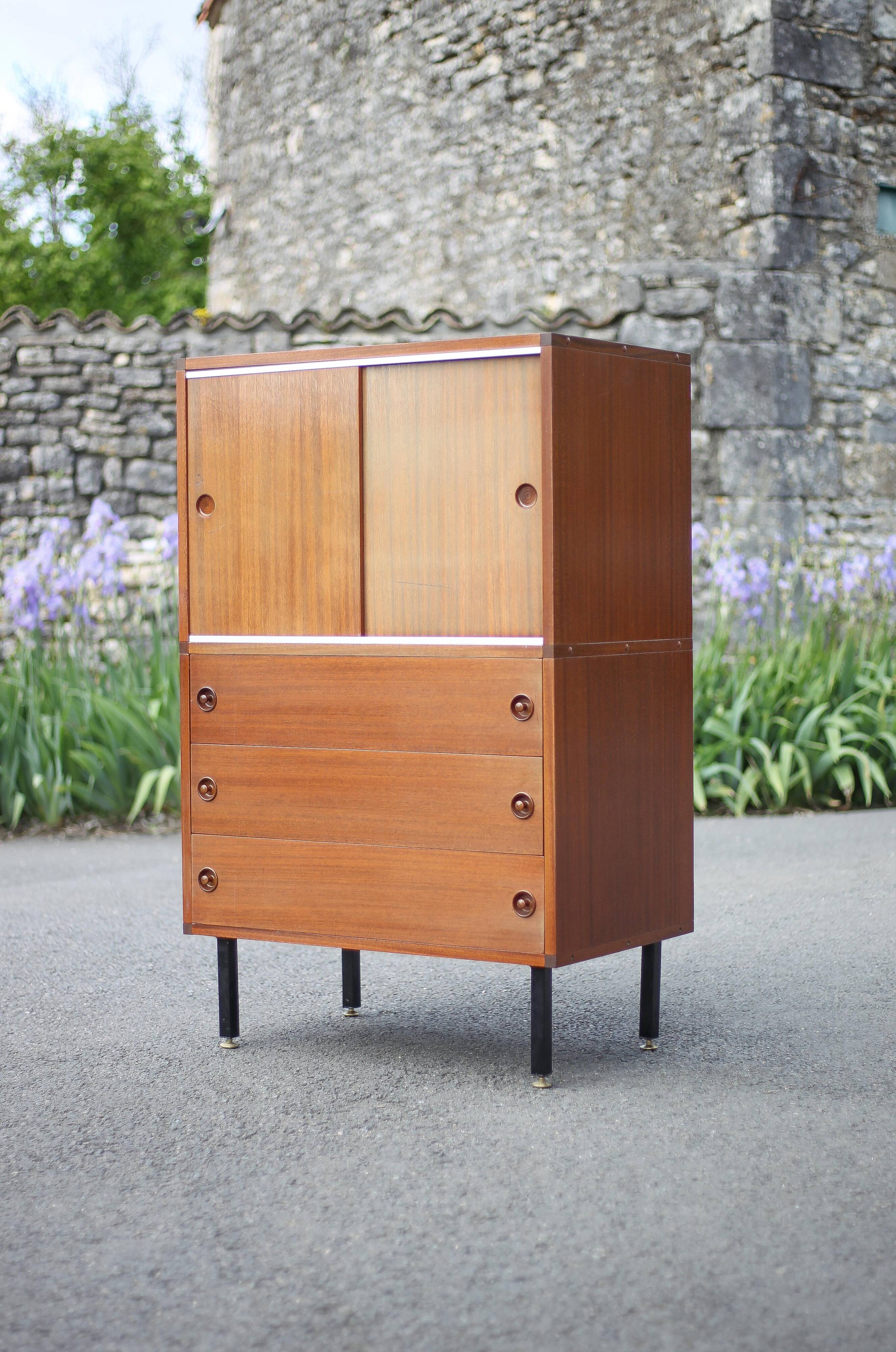 ARP Minvielle furniture, storage furniture with drawers, vintage furniture, interior decoration, 50's