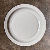 Salins round hollow dish in blue ironstone, "Arbois Ennege" service