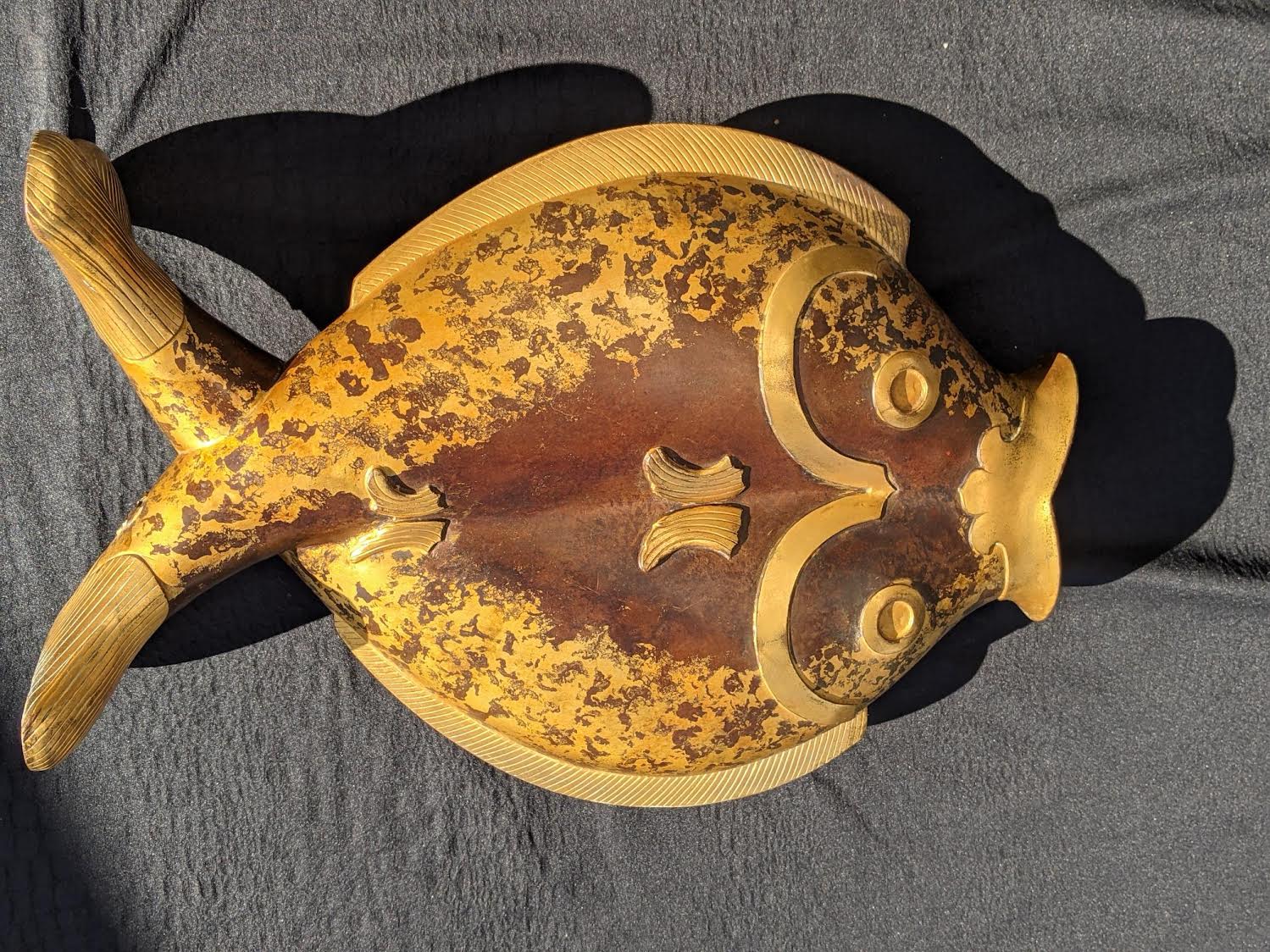 Christofle vase with two fish